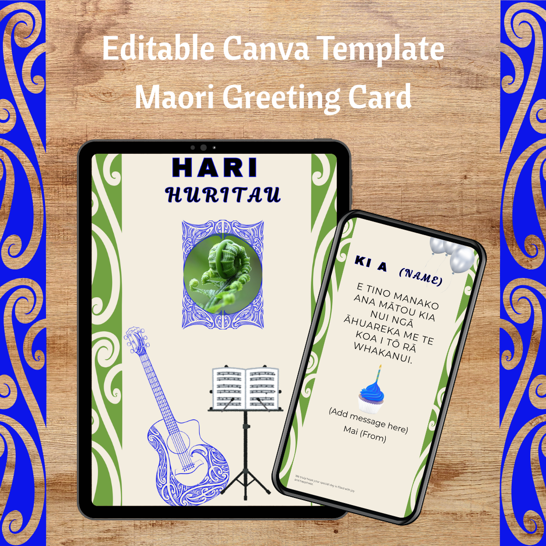 maori birthday card