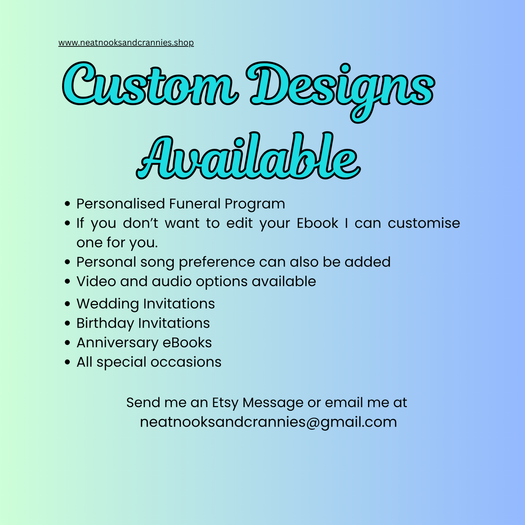 Obituary Design