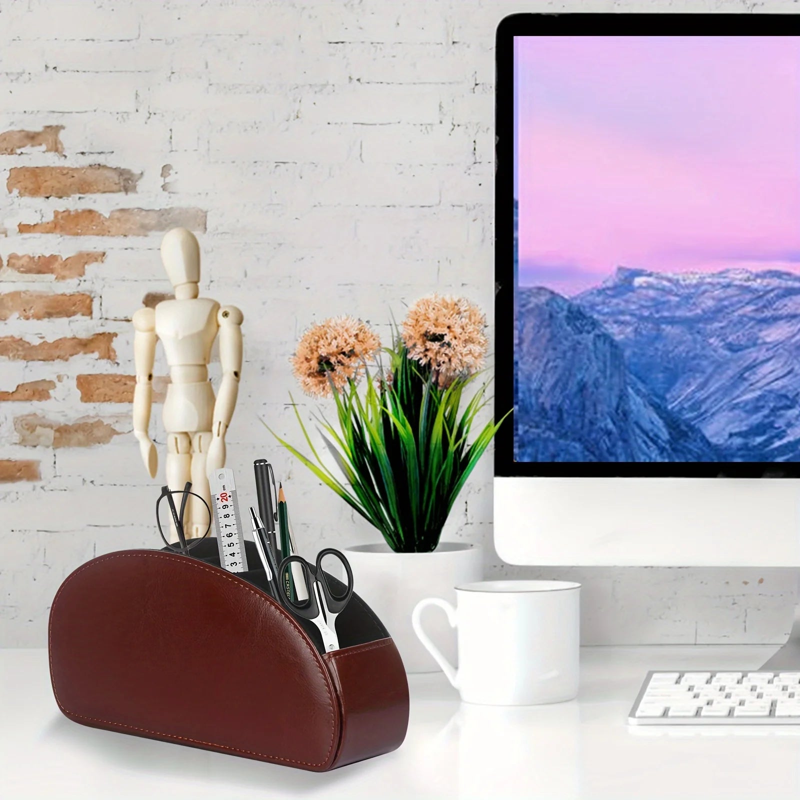 Remote Control Holder with 5 Compartments Remote Control Box for Desktop Storage Media Player Heater Controllers