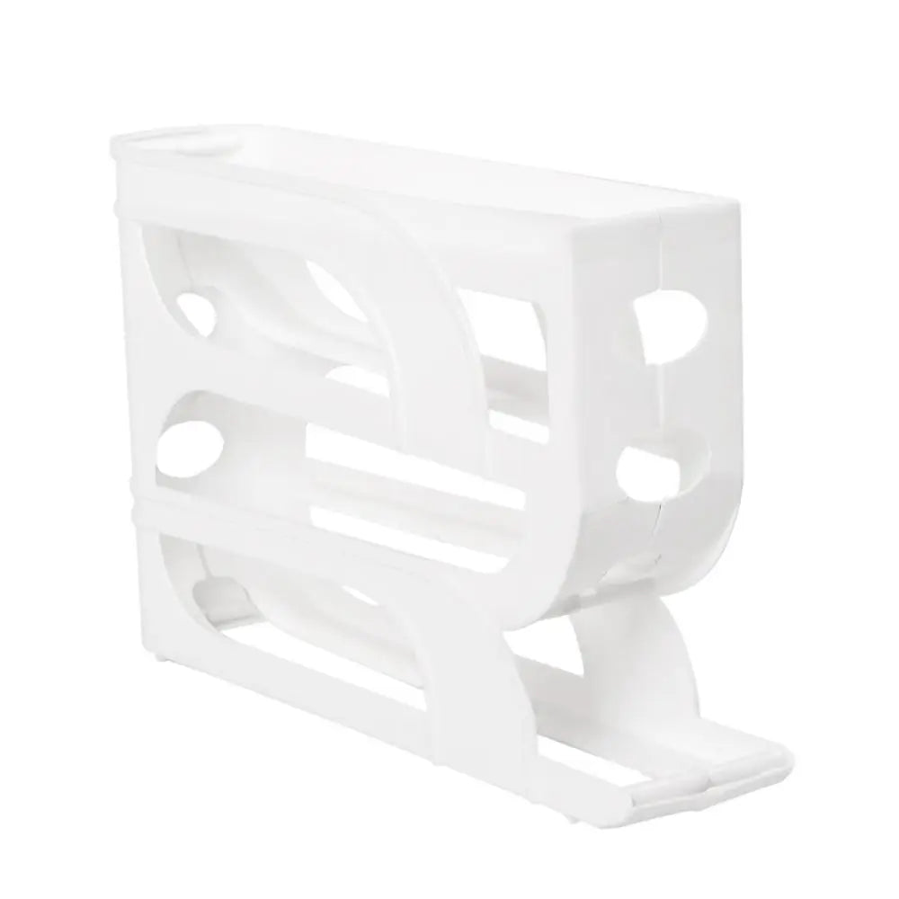 Large Capacity Automatic Egg Roller Household 3 Layer / 4 Layer Refrigerator Egg Storage Box Space Saving Kitchen Dedicated