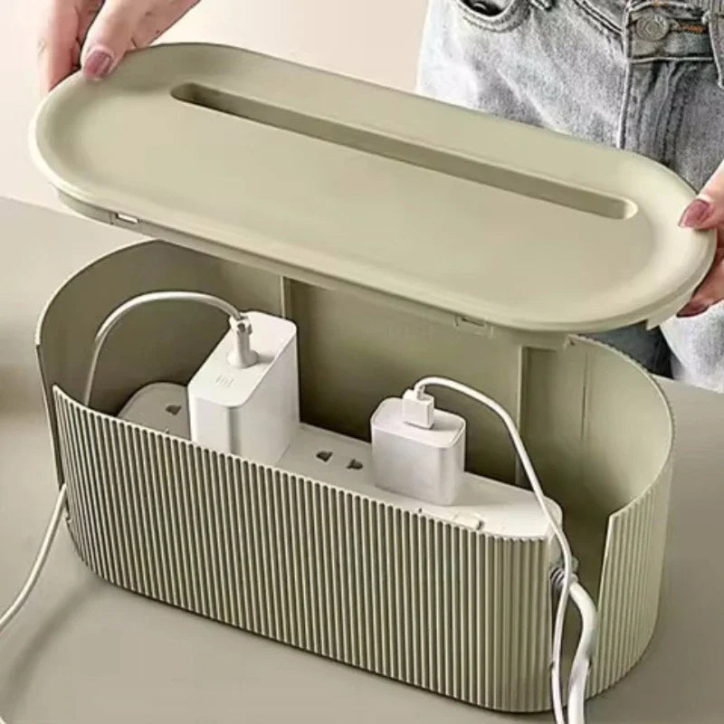 Nordic Plug Board Storage Box Cable Wire Organizer Case Socket Wireless WiFi Router Bracelet Desktop Data Line Plug Holder Shelf
