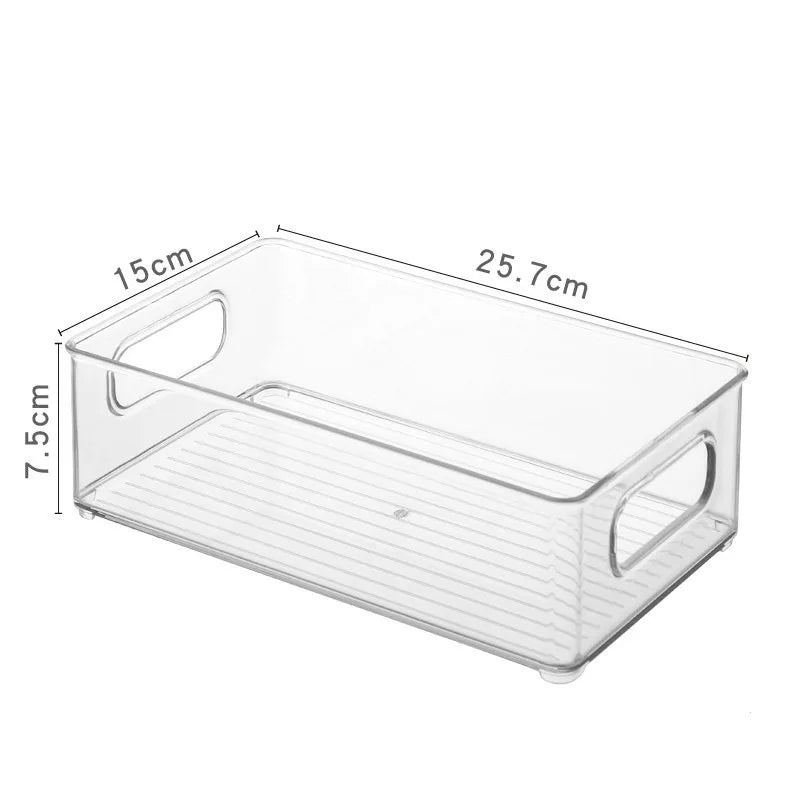 Acrylic Storage Box Desktop Cosmetics Transparent Plastic Box Dormitory Household Facial Mask Skin Box Refrigerator Storage Box