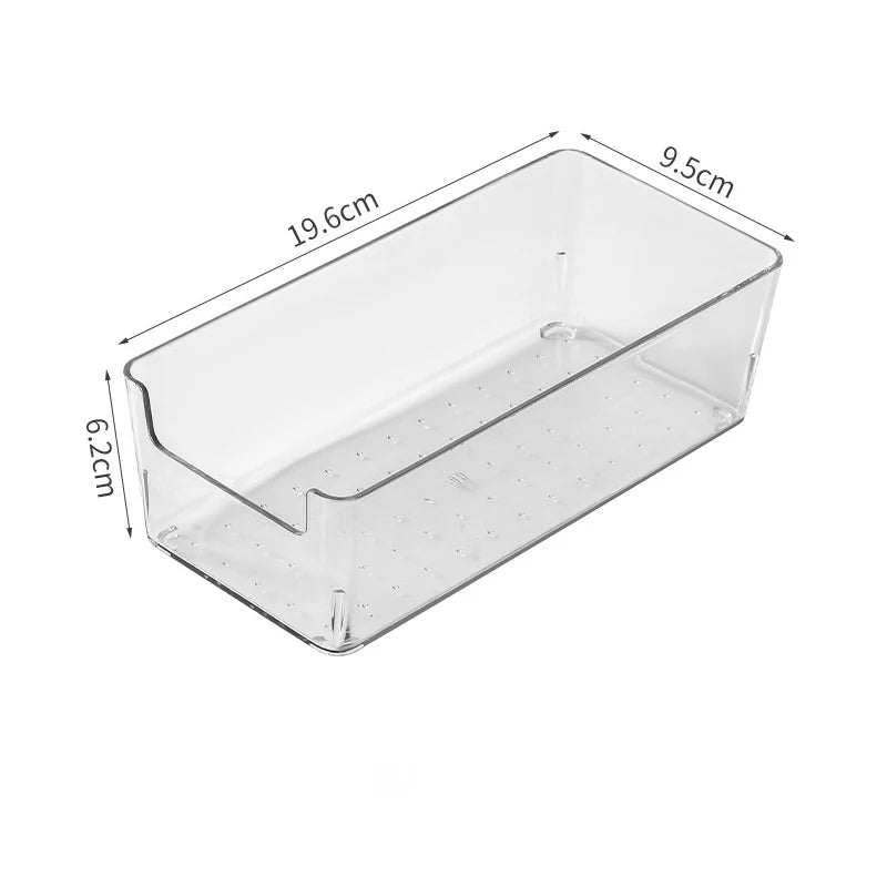 Acrylic Storage Box Desktop Cosmetics Transparent Plastic Box Dormitory Household Facial Mask Skin Box Refrigerator Storage Box