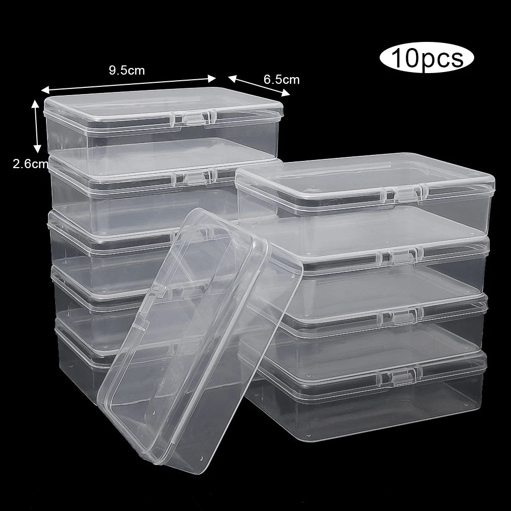 10/3Pcs Transparent Plastic Boxes Playing Cards Container Storage Case Packing Poker Game Card Box Board Games Card Organizer