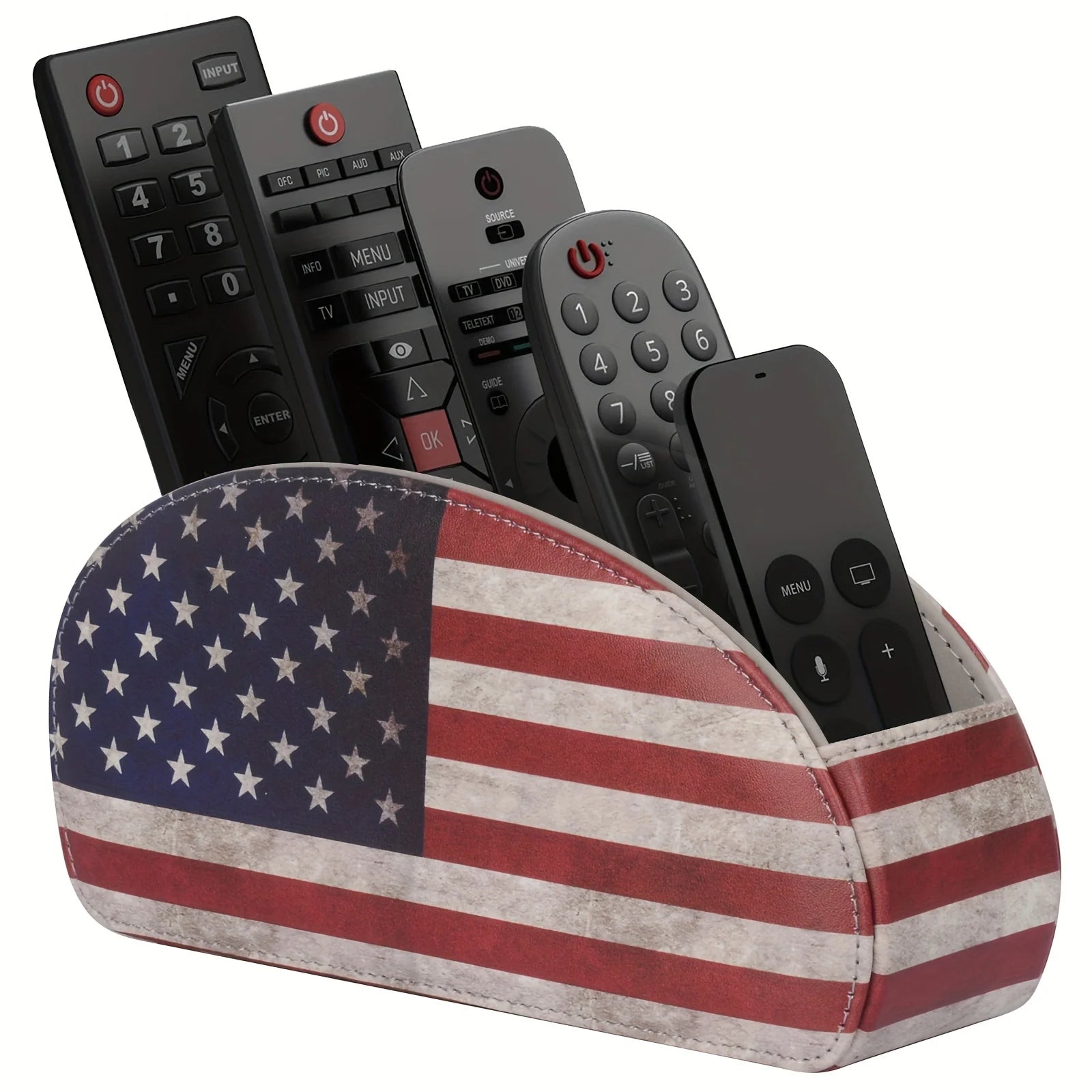 Remote Control Holder with 5 Compartments Remote Control Box for Desktop Storage Media Player Heater Controllers