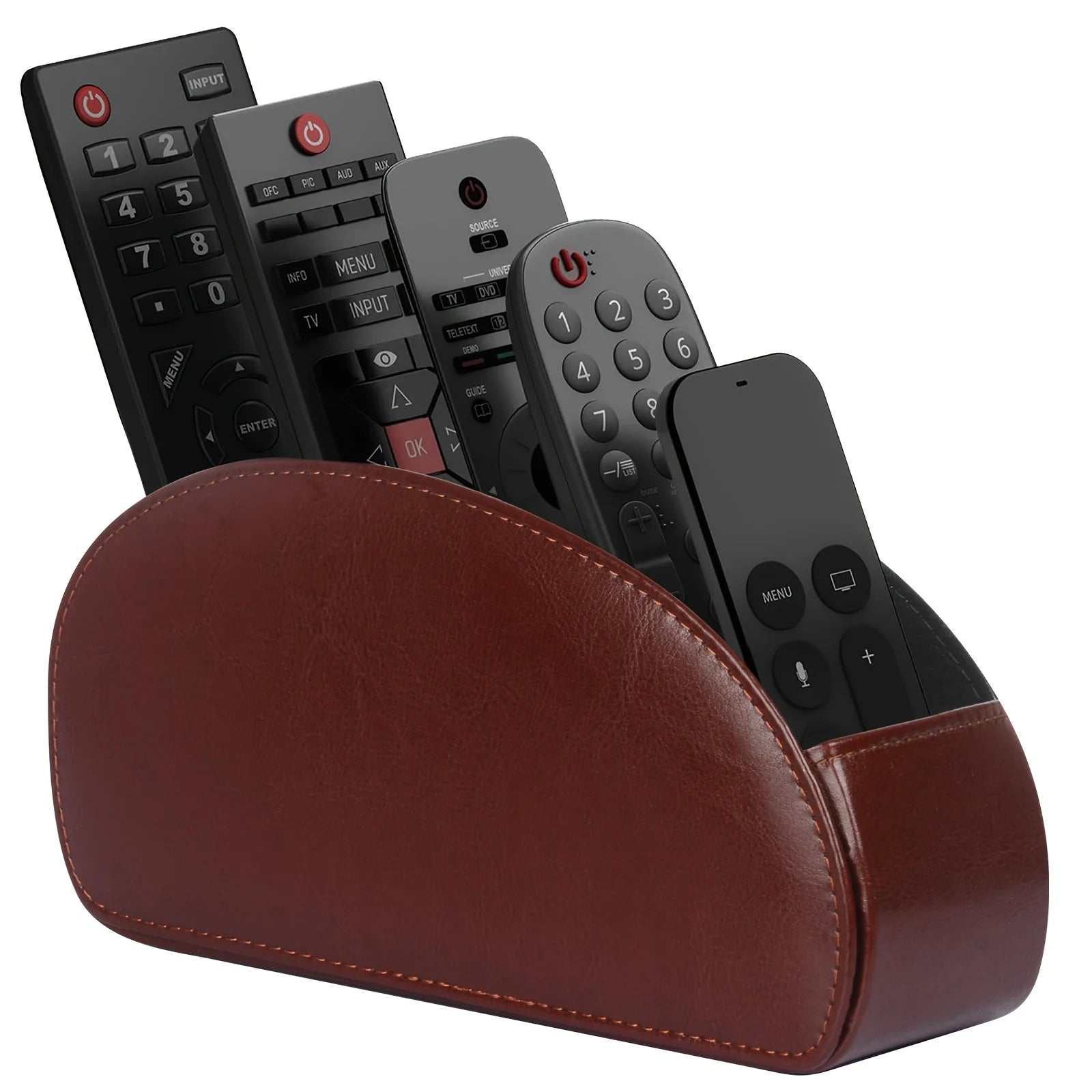 Remote Control Holder with 5 Compartments Remote Control Box for Desktop Storage Media Player Heater Controllers