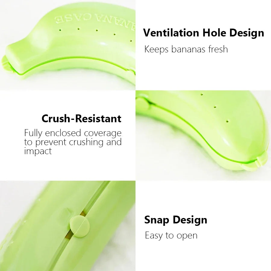 Banana Storage Box for Outdoor Travel Cute  Case Protector  Container Trip  Lunch Fruit Storage  Holder