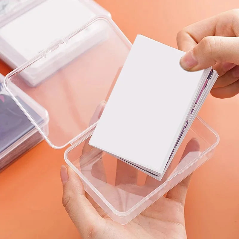 10/3Pcs Transparent Plastic Boxes Playing Cards Container Storage Case Packing Poker Game Card Box Board Games Card Organizer