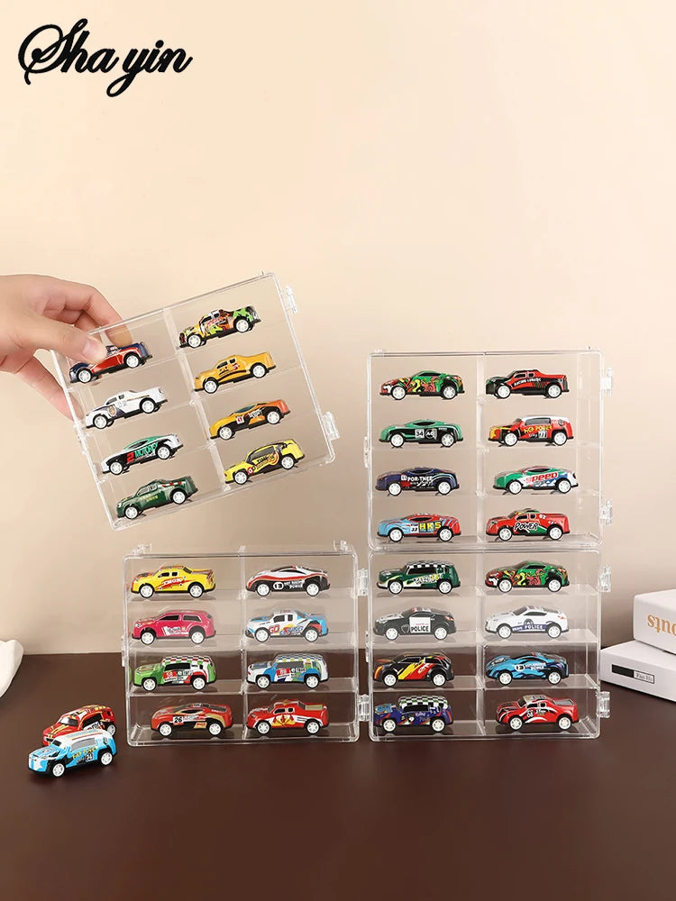 1PC Compact Car Model Storage Display Box, Car Model Dust-Proof Display Stand, Transparent Toy Car Placement Box