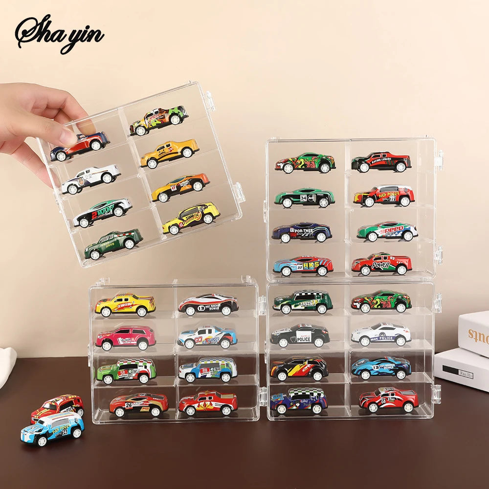 1PC Compact Car Model Storage Display Box, Car Model Dust-Proof Display Stand, Transparent Toy Car Placement Box