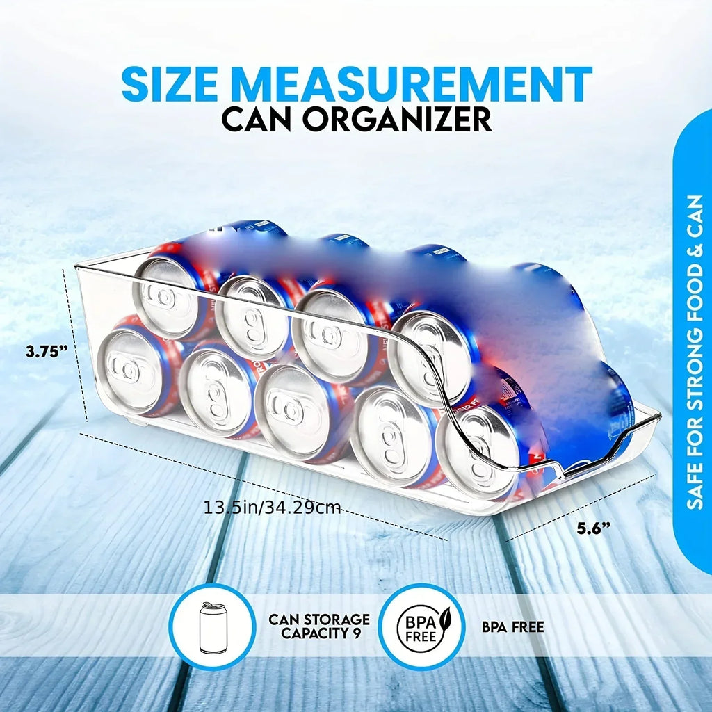 Refrigerator Organizer Bins Soda Cans Dispenser Bins Can Dispensers  Auto Rolling Dispenser Fridge Organizer Pantry Organizer