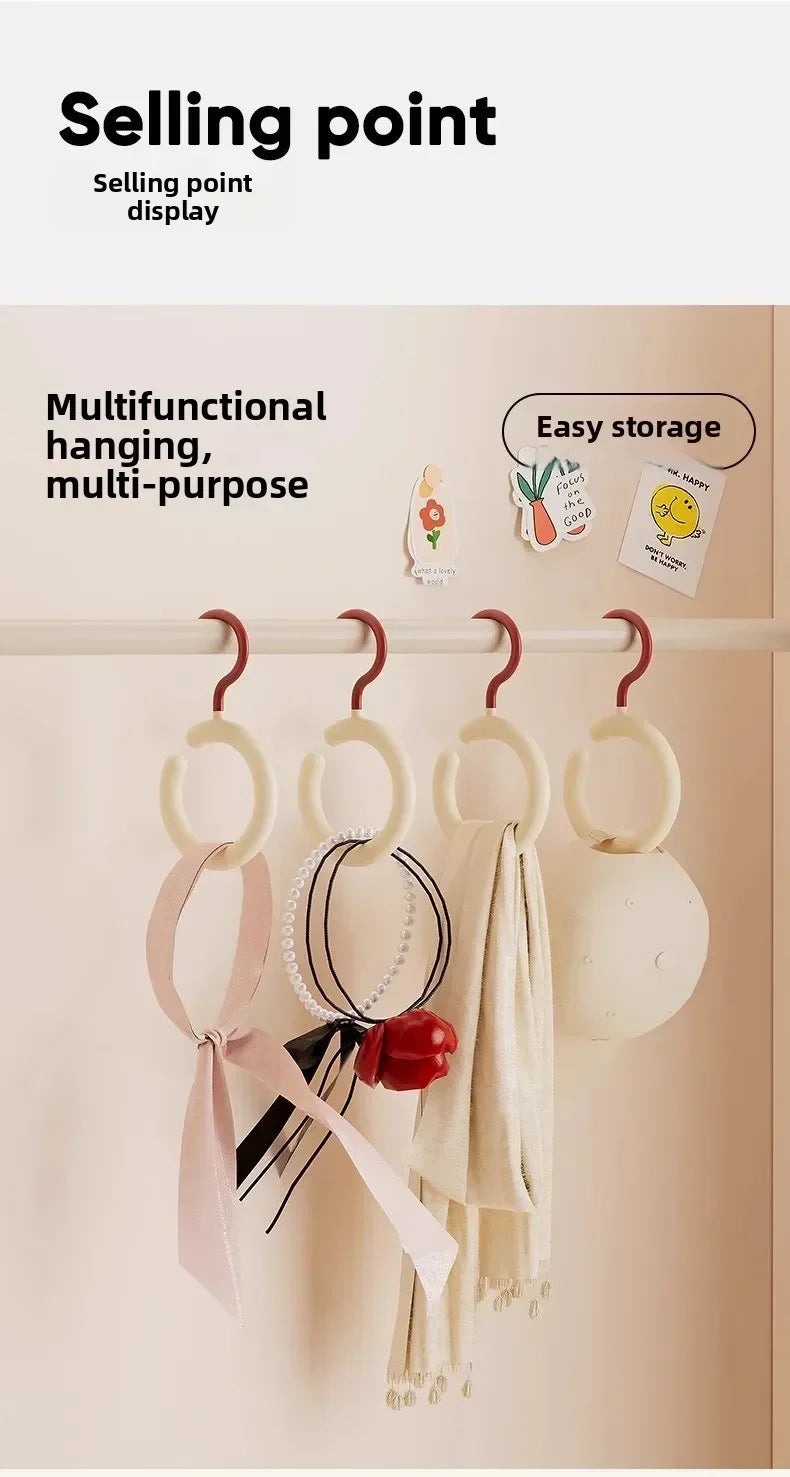 Hat Storage Clothes Hanger Invisible Luxury Multi-Function Hook Home Use New 2025 Plastic Coat Hanger Nordic Sle Adult Closet