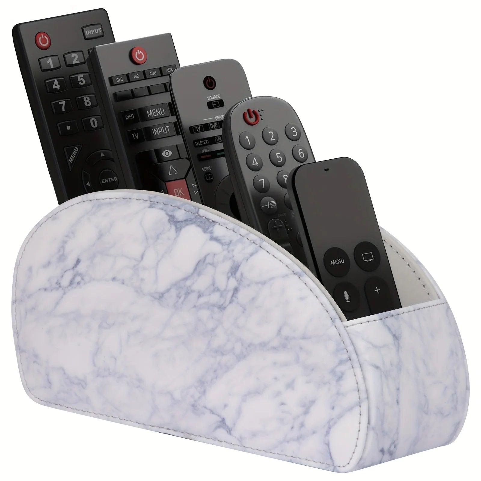 Remote Control Holder with 5 Compartments Remote Control Box for Desktop Storage Media Player Heater Controllers