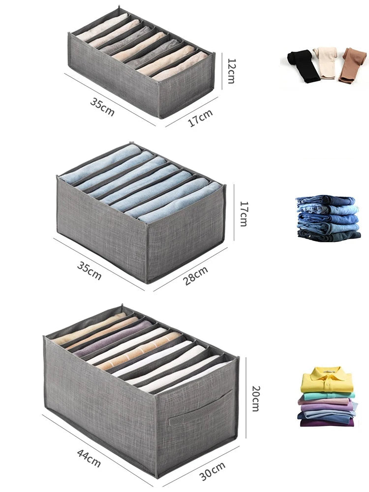 1pcs Denim and Sweater Storage Container - Convenient Home Organizer Bag for Sorting Clothes - Perfect Dormitory Storage Box