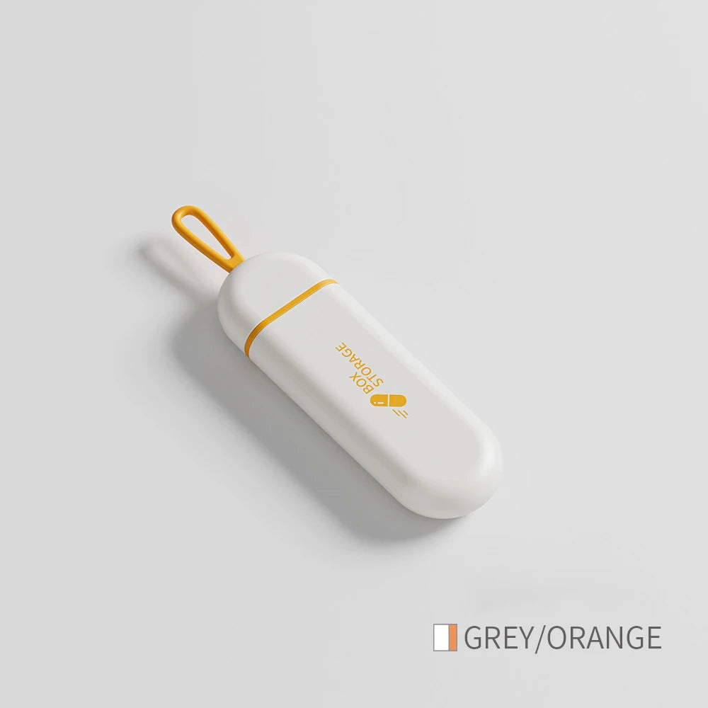 Portable Colorful 3 Spaces Medicine Case Health Care Container Case Pill Box Splitters Travel Pill Box Tiny Box Easy to Carry