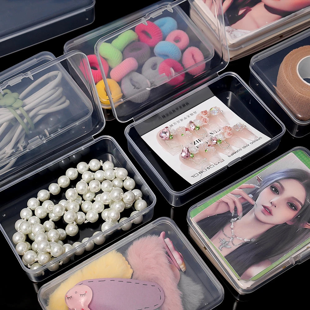 10/3Pcs Transparent Plastic Boxes Playing Cards Container Storage Case Packing Poker Game Card Box Board Games Card Organizer