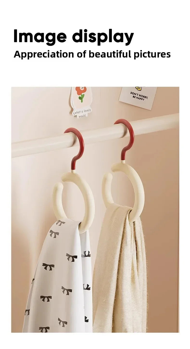 Hat Storage Clothes Hanger Invisible Luxury Multi-Function Hook Home Use New 2025 Plastic Coat Hanger Nordic Sle Adult Closet
