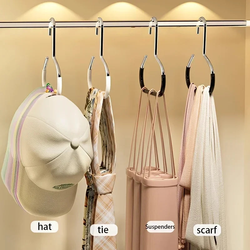 Versatile Round Hook - Perfect for Hats Ties Scarves & Bags Strong Load-Bearing Non-Deformable Ideal for Storage Accessories