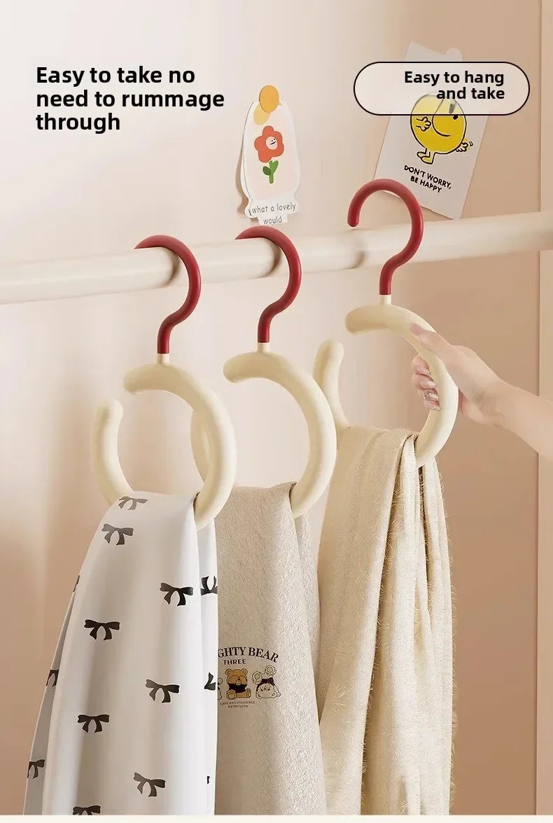 Hat Storage Clothes Hanger Invisible Luxury Multi-Function Hook Home Use New 2025 Plastic Coat Hanger Nordic Sle Adult Closet