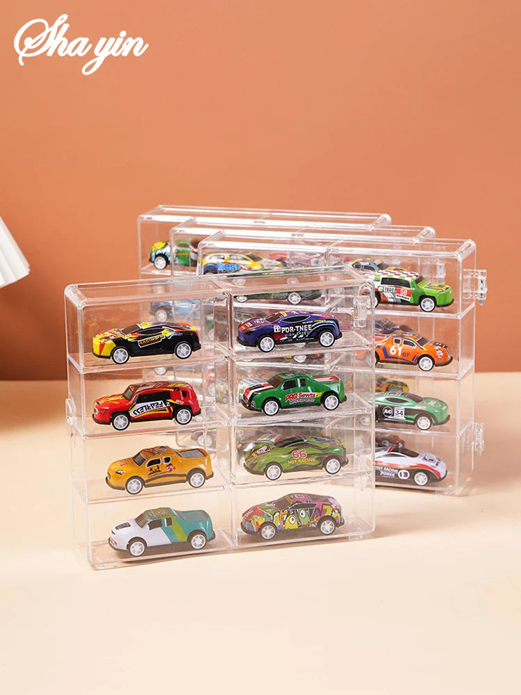 1PC Compact Car Model Storage Display Box, Car Model Dust-Proof Display Stand, Transparent Toy Car Placement Box
