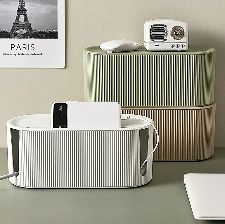 Nordic Plug Board Storage Box Cable Wire Organizer Case Socket Wireless WiFi Router Bracelet Desktop Data Line Plug Holder Shelf