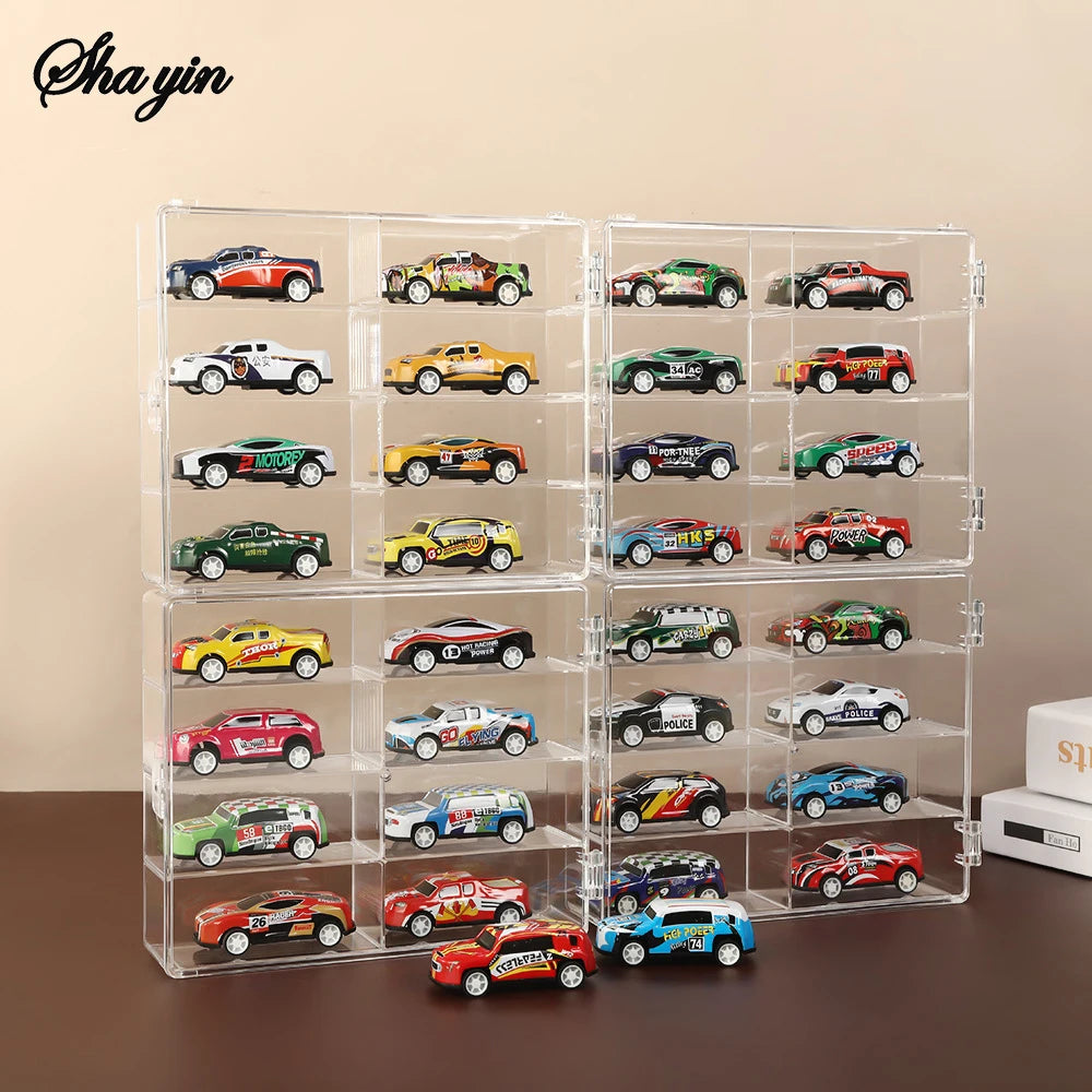 1PC Compact Car Model Storage Display Box, Car Model Dust-Proof Display Stand, Transparent Toy Car Placement Box