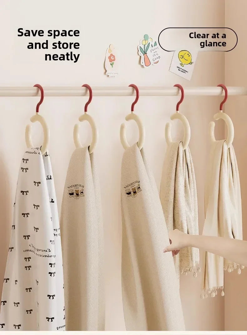 Hat Storage Clothes Hanger Invisible Luxury Multi-Function Hook Home Use New 2025 Plastic Coat Hanger Nordic Sle Adult Closet