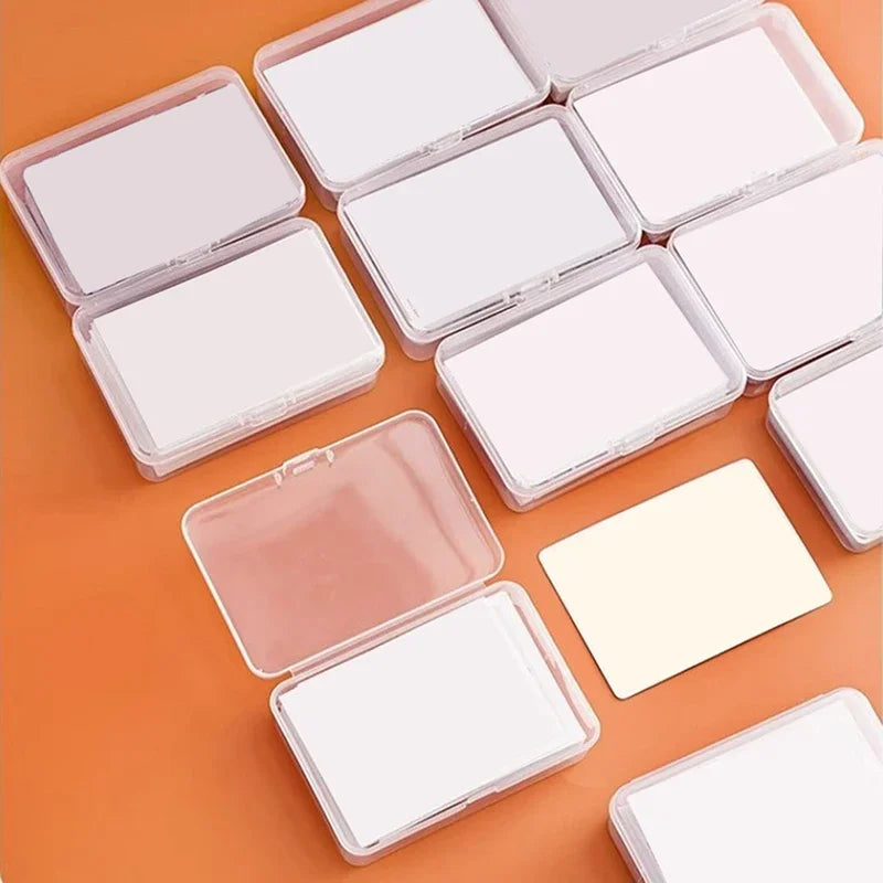 10/3Pcs Transparent Plastic Boxes Playing Cards Container Storage Case Packing Poker Game Card Box Board Games Card Organizer