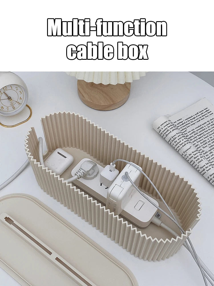 Household Socket Board Organizer Box, Multi-Functional Cable Management Box, Data Cable, Multi-Purpose Organizer And Finishing