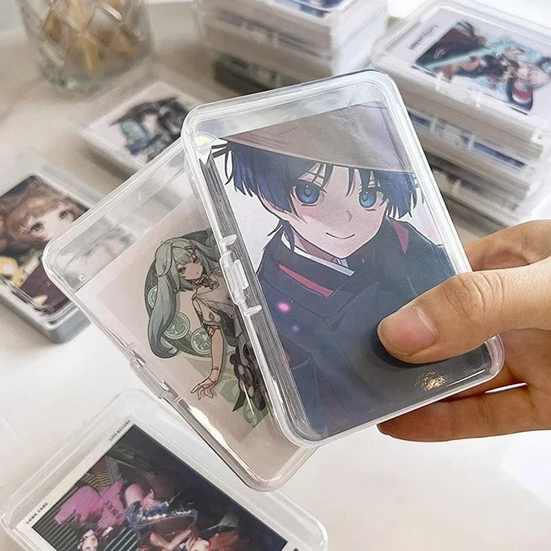 10/3Pcs Transparent Plastic Boxes Playing Cards Container Storage Case Packing Poker Game Card Box Board Games Card Organizer