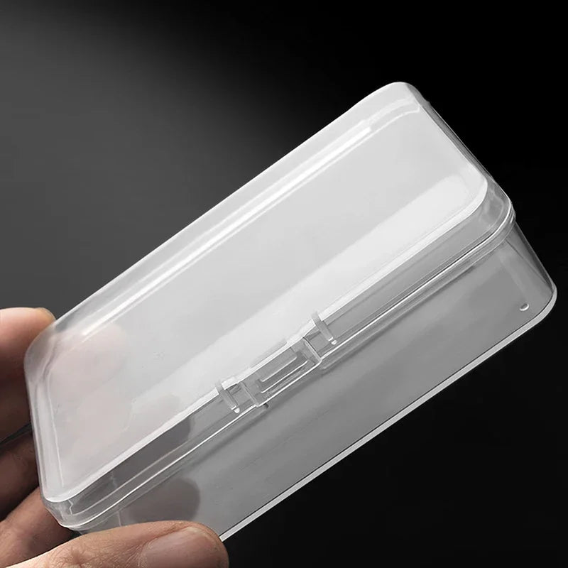 10/3Pcs Transparent Plastic Boxes Playing Cards Container Storage Case Packing Poker Game Card Box Board Games Card Organizer