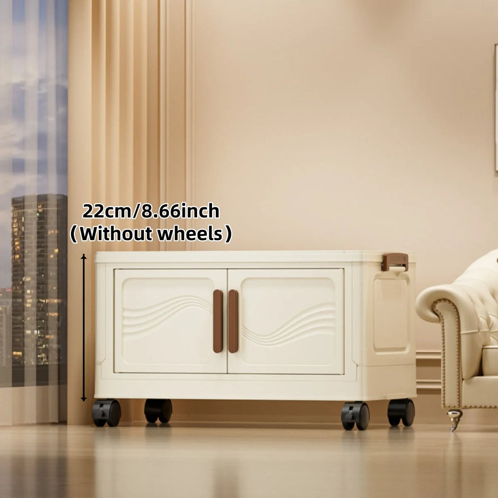 Multi Functioning Storage Box with Clear Door - Spacious, Durable, and Easy-to-Assemble - Ideal for Organizing Clothes, Books, Toys, and