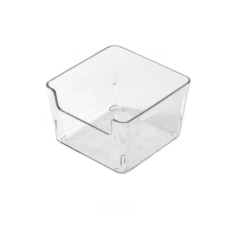 Acrylic Storage Box Desktop Cosmetics Transparent Plastic Box Dormitory Household Facial Mask Skin Box Refrigerator Storage Box