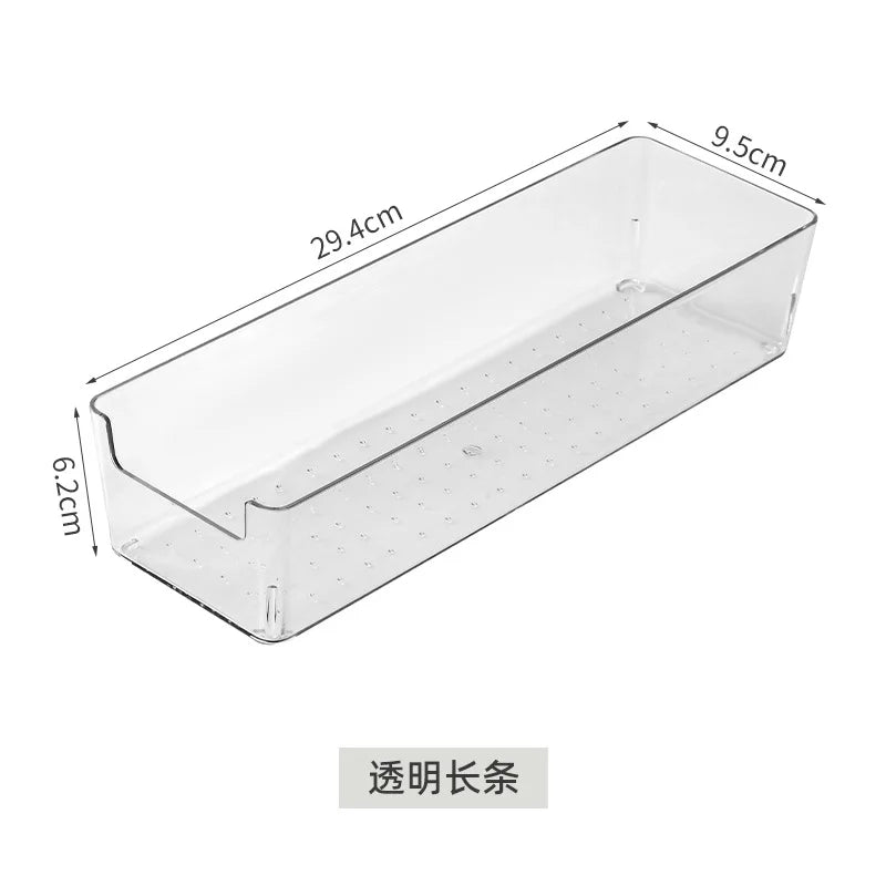 Acrylic Storage Box Desktop Cosmetics Transparent Plastic Box Dormitory Household Facial Mask Skin Box Refrigerator Storage Box