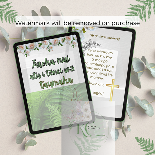 Canva sympathy card

